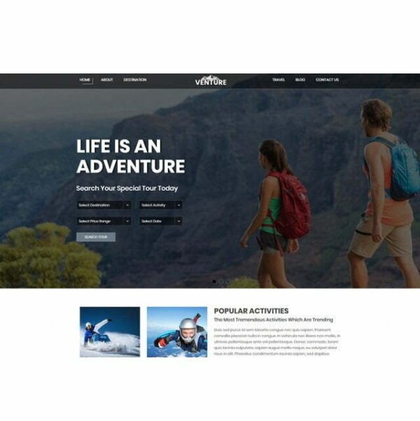 Adventure – HTML Template